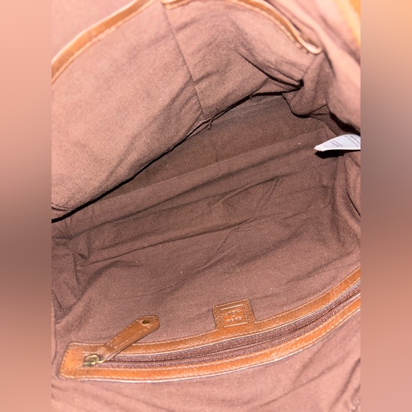 Cleo + Wolf Women's Basketweave Leather Tote Purse Handbag - Picture 11 of 12